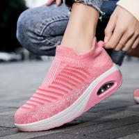 Zapatillas de Mujer con Cojín de Aire Gris Zapatos de Correr Ligeros de Malla Transpirable Antideslizantes de Clavos de Textura para Primavera/Verano - details 19