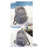Mochila escolar de diseño de pana para mujer, bolso de hombro a rayas para adolescentes, bolsa de viaje - details 10