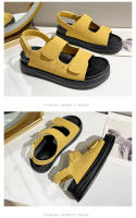 Sandalias de tacón medio, zapatos romanos, antideslizantes, suela suave, abiertas, para exteriores, sencillas, con suela gruesa - details 7