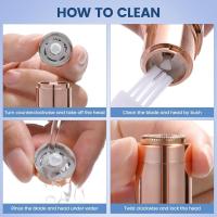 1 Pcs Facial Hair Removal for Women Painless Hair Remover, Waterproof Shaver Razor Hair Remover with LED Light - details 4