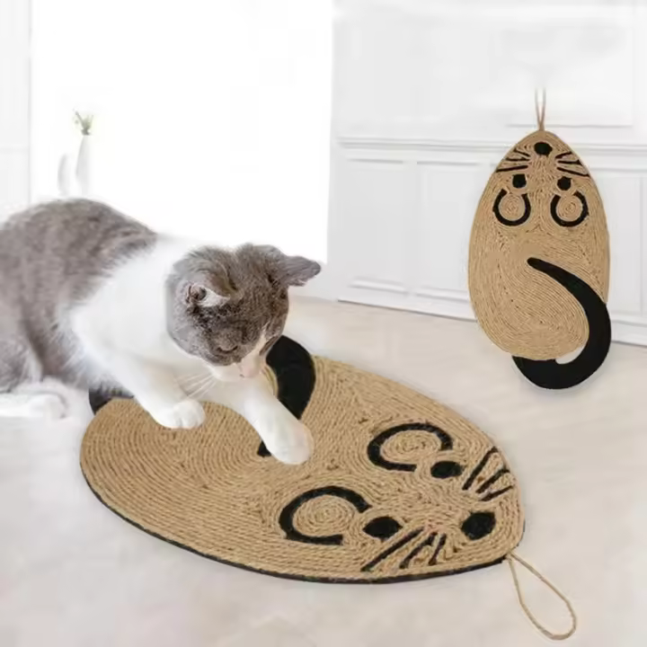 Poste de Rascar para Gatos Tablero de Sisal Adecuado para Todas las Edades de Mascotas - 1