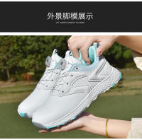 Zapatos de golf, zapatos de golf de pareja con botón giratorio impermeables para hombres y mujeres, zapatos deportivos casuales. - details 6