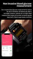 Reloj inteligente ET570, dispositivo con detección de frecuencia cardíaca, Bluetooth, llamada, función SOS, entrenamiento respiratorio, HD, novedad de 2024 - details 12