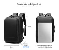 Mochila de negocios para hombre, bolsa de ordenador informal, puede contener computadoras de 14-15,6 pulgadas y puede ampliar la capacidad - details 10