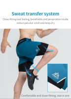 Pantalones cortos deportivos AONIJIE F5102 para hombre con secado rápido preventión de malos de vestuario para correr gimnasio fútbol tenis - details 11