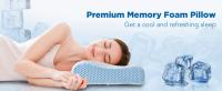 Almohada ergonómica de espuma viscoelástica, con diseño refrescante, para alivio de hombros - details 0