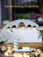 Figurita de puente de piedras de arena en miniatura, adornos de terrario DIY, jardín de hadas, bonsái, Rocalla, decoración de habitación - details 0