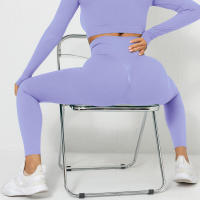Leggings de cintura alta para mujer, pantalones, tres ropa deportiva de entrenamiento para gimnasio - details 1