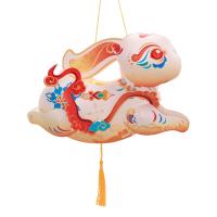 Linterna de conejo china portátil, artesanía tradicional con borlas, linternas de conejo de mano, juguetes de linterna LED de buena suerte - details 6