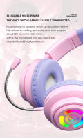 Auriculares BLUEKAKA con diseño de gato lindo para niños y niñas auriculares inalámbricos bluetooth con micrófono incorporado control de volumen auriculares deportivos y ejercicios material de silicona - details 10