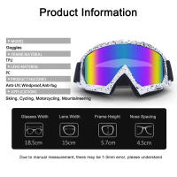 Gafas de esquí antiniebla para Snowboard, lentes de protección UV para deportes al aire libre, ciclismo, motocicleta, a prueba de viento, Invierno - details 0