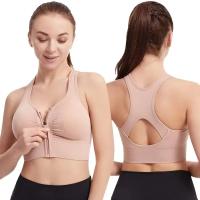 Sujetador deportivo para mujer, top deportivo con diseño de cremallera frontal, chaleco deportivo, sujetador de moda, sujetador deportivo para yoga y gimnasio - details 4