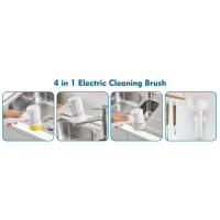 BIT Limpieza eléctrica multifuncional del hogar con 5 cabezales de cepillo, para bañera, cocina, azulejos, ventanas, bañera, placa, - details 4