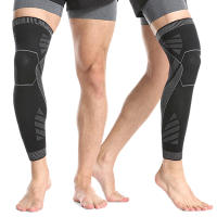 Mangas de compresión para piernas completas, Protector de soporte para levantamiento de pesas, artritis, alivio del dolor articular, desgarro muscular, 1 par - details 5