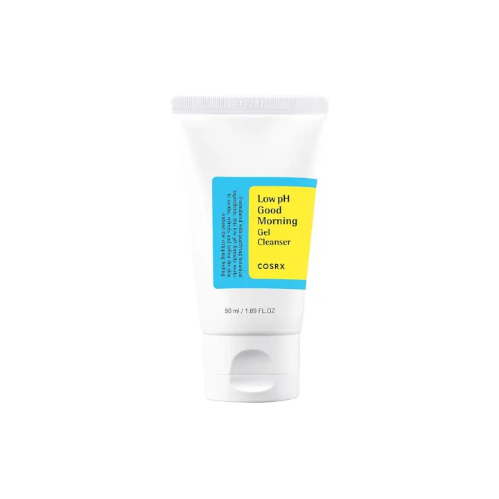 COSRX Gel Good Morning de bajo pH 1.7 fl.oz / 50ml Limpiador facial suave de tamaño de viaje aprobado por TSA |   Cuidado de la piel coreano para personas propensas al acné - 1