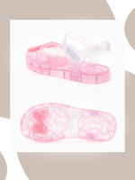 Zapatos de gelatina de cristal para niñas a la moda, zapatos de princesa coreana, sandalias Baotou para niñas - details 9