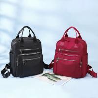 Mochila Oxford impermeable de gran capacidad para mujer, Bolsa Escolar de viaje para adolescentes, paquete negro Simple, nueva moda - details 11
