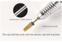 Brocas de Uñas de Carburo KADS con Material de Tungsteno Conexas para Manicura y Pedicura Adecuadas para Casa y Salón - details 3