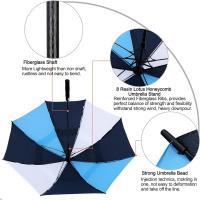 Paraguas de Golf abierto automático, paraguas de palo impermeables a prueba de viento con doble dosel extragrande de gran tamaño - details 20
