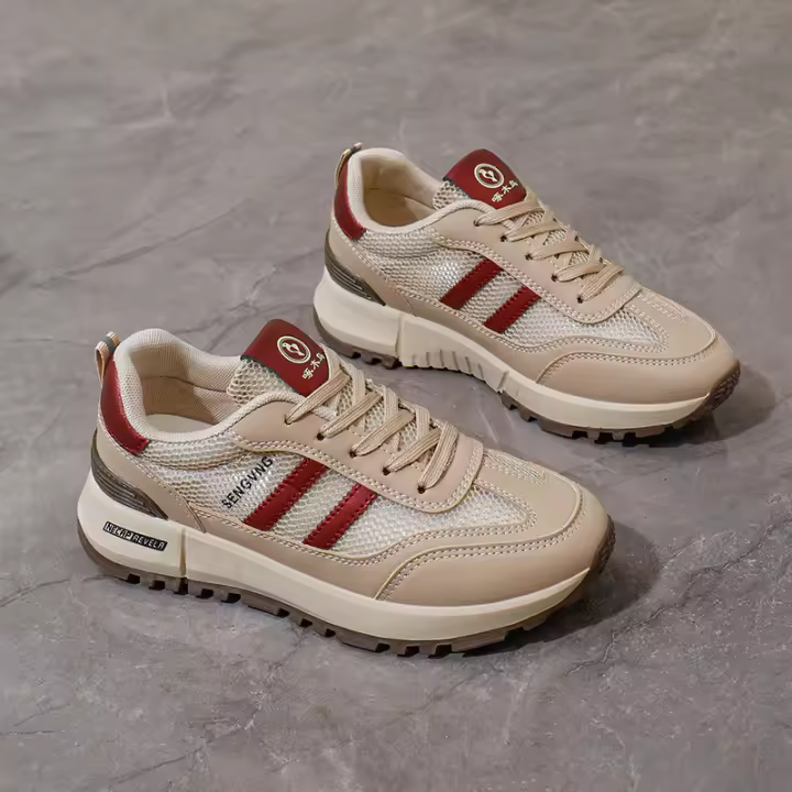 Zapatillas de Malla Estilo Coreano para Mujer 2025 Verano Transpirables, Comodas para Estudiantes de Ocio - 1
