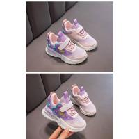Zapatillas de deporte de marca para niños, zapatillas antideslizantes para correr para niñas, zapatillas deportivas impermeables para exteriores, zapatillas de tenis rosas, zapatos cómodos para caminar - details 9