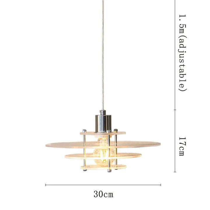 Lámpara de techo de estilo nórdico para decoración creativa, de una sola cabeza para pequeño candelabro restaurante, Bar, comedor y dormitorio - 1