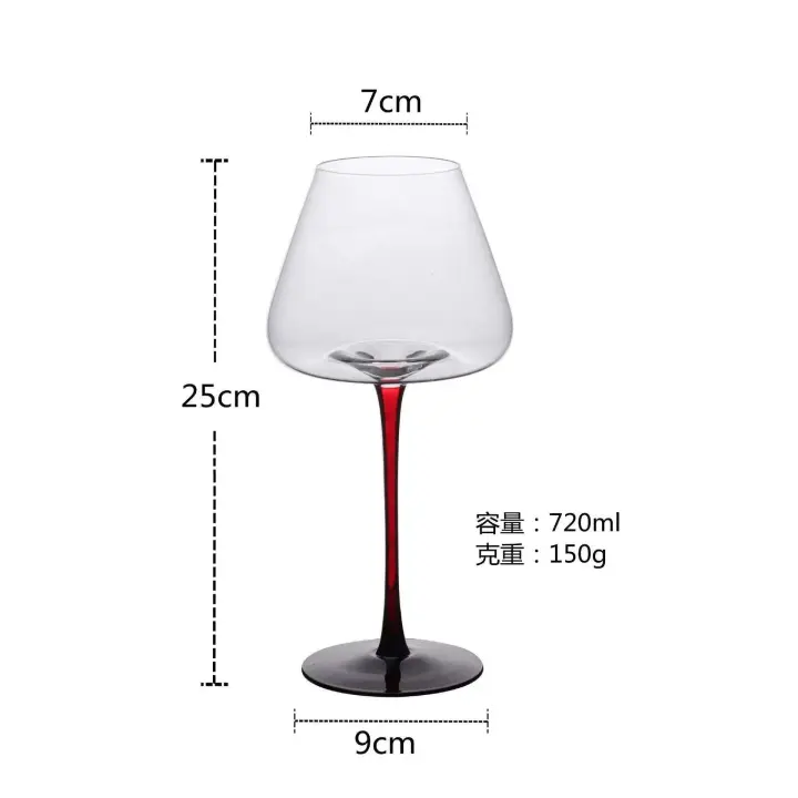 Botella de vino soplada a mano roja de cisne de moda, barra, fiesta, tarro, juego de inflador de champán de cristal sin plomo - 1