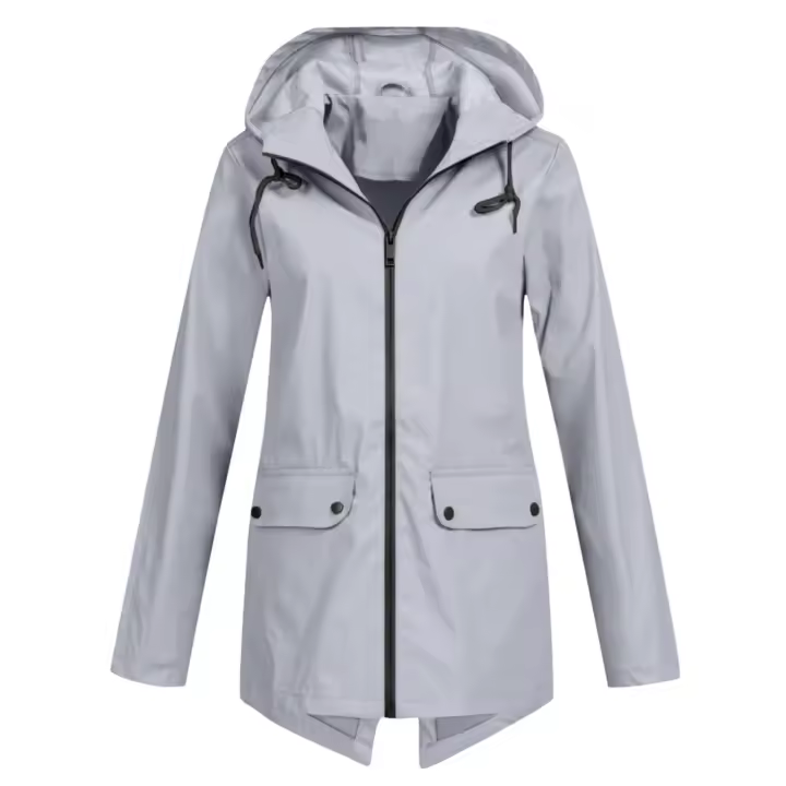 Chaqueta con capucha impermeable al aire libre para mujer de primavera y otoño - 1