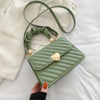 Bolso de hombro cuadrado con botón en forma de corazón, bolso de mano versátil para desplazamientos informales para mujer, bolsos únicos, bolso bandolera, regalos para novia, día de San Valentín, artículos esenciales de viaje - details 1