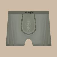 Bóxer elástico Simple de seda satinada para hombre, calzoncillos Boxer ultrafinos transpirables sin costuras, lencería, ropa interior de secado rápido para hombre, diario - details 17