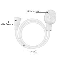 Cabezal de pulverización de agua de ducha de pelo blanco, tubo de manguera, grifo mezclador de baño de champú - details 1