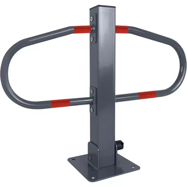 UISEBRT-Bloque de estacionamiento plegable con 3 llaves, barra de Bloqueo, resistente y estable - 1