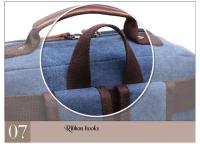 Bolso de Hombro Vintage de Lona PORCHEDDU Gran Capacidad para Hombres Bolsas Escolares para Adolescentes Mochila para Laptop - details 31