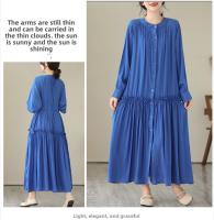 Elegante Vestido Suelto para Mujer Otoño 2025 Falda Larga de Moda de Talla Grande - details 16