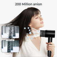 Secador de pelo de alta velocidad sin escobillas Secador de pelo de iones negativos para el hogar Secador de pelo de alta velocidad de secado rápido de alta potencia - details 2