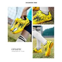 Zapatos de fútbol de marca para niños, botas de fútbol para niños, zapatos de fútbol TF, zapatos de entrenamiento antideslizantes transpirables para exteriores para adolescentes - details 14
