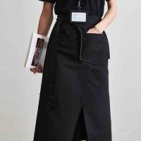 Delantal impermeable duradero y moderno, delantal ajustable de algodón dividido, delantal de cocina transpirable antiincrustante para el hogar - details 5