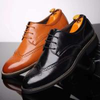 Derby Italy Mocassin Shoos ropa formal para hombre de alta calidad Zapatos de cuero Oxford Block - details 7