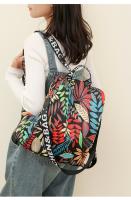 Mochila antirrobo vintage para mujer, bolso de hombro de viaje, mochila negra informal, flores, regalo para madre - details 18