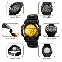 Reloj de pulsera impermeable SKMEI 5Bar para niños con luz LED pantalla digital para niños y niñas con alarma reloj de pulsera tipo digital made in china - details 7