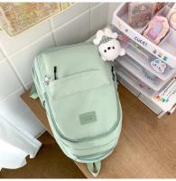 Mochila japonesa grande para estudiantes, sencilla y versátil, material de poliéster unisex, decoración de muñecas - details 26