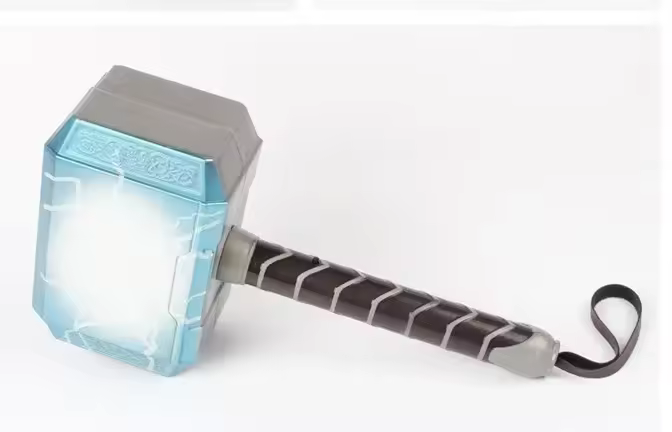 Traje de Héroe LED Luz Thor Casco Luminoso de Disfraz de Niño Juguete de Modelo de Terremoto - 1