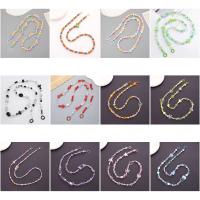Cadena para bolso con cuentas, cadena para teléfono cruzada, estilo largo, antipérdida, correa cruzada para teléfono móvil, correas universales para el cuello para teléfono de Color caramelo - details 0