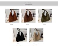 Bolso de hombro de gamuza de gran capacidad para mujer, bolso de viaje informal Simple, bolsos Retro, Otoño e Invierno - details 1