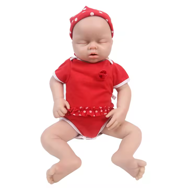 Muñeca de Bebé Renacida de Silicona IVITA Muñeca Suave Realista con Chupete para Niños - 1