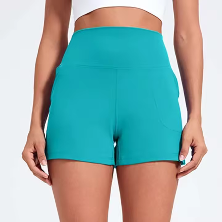 Pantalones cortos deportivos informales para Yoga, cintura alta, gimnasio, ejercicio, correr, tenis, Fiess - 1