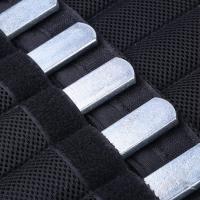 Placa de acero de 8 piezas de peso, accesorios de entrenamiento de soporte de carga para chaleco pesado, tobillo, pierna, equipo deportivo de fuerza - details 6