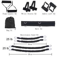 Bandas de resistencia Juego de correas de estiramiento Fitness Gimnasio Equipo de entrenamiento de boxeo - details 2