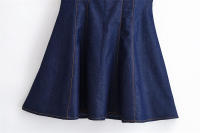Vestidos Vaqueros de Verano para Mujer OUWU Novedad 2021, Elegante y Ajustado con Cuello en V y Cuello Colgante, Perfecto para Vacaciones, Moda Urbana, Ideal para Estudiantes Jóvenes - details 3