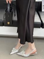 Nuevas Sandalias de Flores con Diamantes de Imitación Estilo de Hada, Viento, Tacón Grueso, Bolsa, Cabeza, Zapatos Individuales Vacíos - details 32